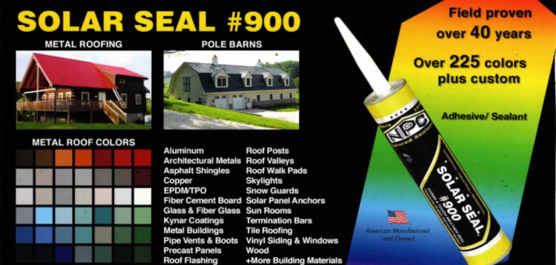 solar-seal-caulk-adhesive-killians-custom-metal-roofing-panel